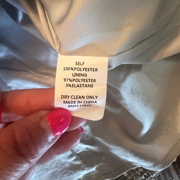 AMANDA UPRICHARD Dale Mini Skirt in Stellar Silver Sequin Slit Skirt Revolve - Picture 11 of 11